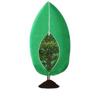 Plant Covers, Frost Blankets, Tree Jacket, Zipper Closure Protection, Drawstring Secure Fit, Perfect for Outdoor Patio, Potted Plants, Garden Trees, Lawn Shrubs, 155g 80x100cm Green