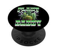 Plant Daddy Cactus Succulente Festa del Papà anni '90 Bootleg Style PopSockets PopGrip Adesivo