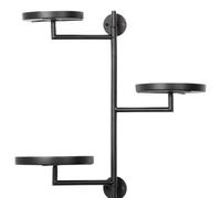 Plant Display Shelf, 3-Tier Metal Rack, 17.1 Inches Rotating Space-Saving Stand, Reusable Accessories for Indoor Balcony Studio Windowsill Modern Decor