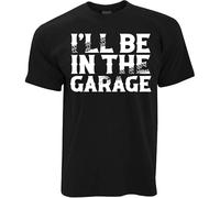 Plant drink I'll Be in The Garage Men's T-Shirt Tee Black M