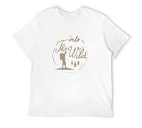 Plant drink Into The Wild Mens Running Gym T-Shirts White L