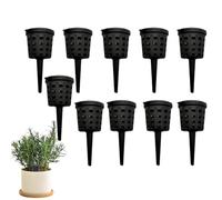 Plant Fertilizer Baskets with Lids, 10 Pieces PP Slow Release Fertilizer Cups, Bonsai Fertilizers Basket Box 5x2cm for Gardening, Outdoor Planting, Home, Patio, Backyard, Vegetables, Flowers