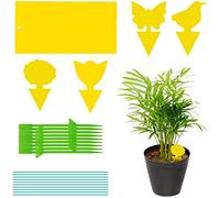 Plant Flycatcher, Trappole Appiccicose, Biadesivo Trappole per Insetti, Mosche fogliari e Mosche Bianche per Piante sul Balcone o in Giardino(100 pcs)
