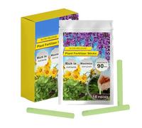 Plant Food Fertilizer Sticks, Slow-Release Nutrient Spikes, Indoor and Outdoor Use, Succulents, Bonsai, Flowers, and Houseplants, Gardening for Foliage Care and Healthy Root Growth