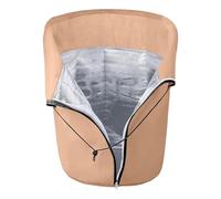 Plant Frost Protection Covers, Heavy Duty Winter Garden Cover, 27.56x25.59 Inches Drawstring Zipper Closure, Large Size, Green Color for Flowers Fruits Vegetables Yard Landscaping Outdoor Use