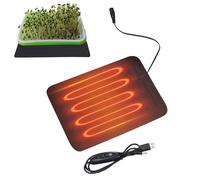 Plant Germination Heat Mat - Seed Starter Warming Mat for Seedlings Cuttings | Sturdy Electric Heating Pad with Even Heat Distribution, Ideal for Greenhouse, Indoor Plant Propagation 8.66x6.1 in