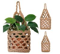 Plant Hanger - 3 Piece Handwoven Macrame Boho Indoor Plant Holder Rack