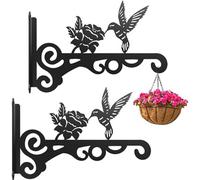 Plant Hangers Outdoor, Heavy Duty Wall, 9.84x5.91in Authentic Shelf Supports, Tree Railing Mounts, Deck Fence Window Holders for Balcony, Patio, Porch, Garden Use, Plant Bracket