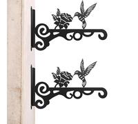 Plant Hangers Outdoor, Iron Heavy Duty Wall Plant Hanger, Shelf Brackets & Supports, Durable Tree Railing Deck Fence Window Balcony Hummingbird Patio Porch Garden Decoration