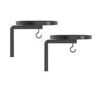 Plant Holder - 2 Piece Wall Mounted, Space Saving Floating Metal Shelves | Wall Plant Floating Decor For Indoor Outdoor Office Garden Balcony Patio Housewarming Birthday Mother’s Day Gift Use