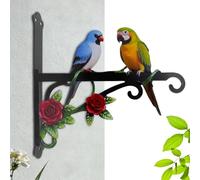 Plant Hooks Outdoor - Wall Hooks For Bird Feeder, Decorative Metal Rust-Proof Bracket For Flower Basket Wind Chimes Indoor Yard Apartment Farmhouse Balcony Porch Outdoor Fence Patio Garden