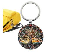 Plant Keychains | Leaf Enamel Pendant Keyring | Cute Bag Charm Friendship for Women, Travel Accessories | Inspirational Thank You Gift, Funny Presents, Teacher Retirement Keyrings