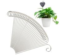 Plant Label Hooks, 30 Pieces Metal Tag Hanger Set, 304 Stainless Steel Garden Sign Hooks Holder For Flower Baskets Bird Feeder Solar Lamps Wind Chimes Wedding Decoration Lights Outdoor Hanging Use