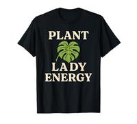 Plant Lady Energy Monstera, Leaf Houseplant Botanical Design Maglietta