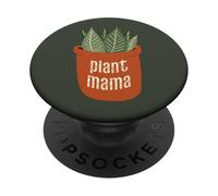Plant Mama - Meme illustrato in vaso per giardinaggio PopSockets PopGrip Adesivo