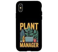 Plant Manager Divertente Retrò Amante Piante D'appartamento Custodia per iPhone X/XS