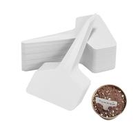 Plant Marker Labels - T Type Garden Tags, Waterproof Plant Label Signs with Easy Writing, Durable Potted Plants Markers, Reusable Garden Identification Stakes, Outdoor Plants Labeling Tools