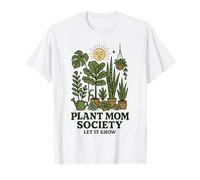 Plant Mom Society - Lascialo crescere | Essenziale per gli amanti della natura Maglietta