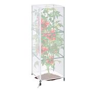 Plant Netting Cover - Bird Netting Plant Cover, Bird Barrier Tomato Cage Net, 59x17.7inch Protective Garden Net With Zipper | Tomato Cage Plants Birds Barrier For Fruits Vegetables Flowers Roses