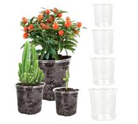 Plant Nursery Pots, Seedling Growing Containers, Clear Flower Pots