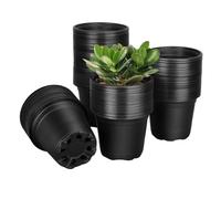 Plant Nursery Pots, Starter Plant Pots, 100-Piece Small Round Containers, Breathable Pot with Drainage Holes for Flower Pepper Carrot Transplanting in Apartment Garden Balcony 3.94x3.39in