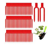 Plant Pins, 100 Pieces Fixing Securing Tool, Garden Flower Stem Clips