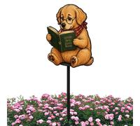 Plant Pot Figurines - Farmhouse Animal Reading Stakes Decoration