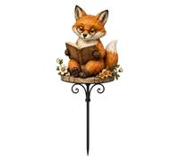 Plant Pot Figurines - Farmhouse Animal Reading Stakes Decoration