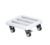 Plant Pot Stand con ruote - Stabilità durevole della stabilità del Stee le Planter Caddy | Facile da spostare con una ruota e un tappo rotante a 360 gradi | Stand di - Giardinaggio esterno