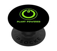 Plant Powered - Vegan Vegetarian Yoga PopSockets PopGrip Adesivo