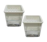 Plant Propagation Station - 8.3x10cm Hydroponic Planter | Humidity Dome Tray | Soil Free Plant Containers | For Semi Hydro Cuttings Seedlings African Violet Balcony Desk Garden Porch Bedroom