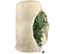 Plant Protection Cover, Tree Seedling Frost Protection Cover, Reusable Plant Frost Blanket, Weatherproof Drawstring PlantCovers With Zipper, Shrub Jacket Covers For Outdoor Garden Plants Winter