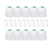 Plant Protection Covers - 7.48x 6.29inches Transparent Plant Covers for Seedlings and Nursery Pots | PlantCover | Protection Gardening Protector | 10 Pieces Outdoor PlantCover for Vegetable Flower