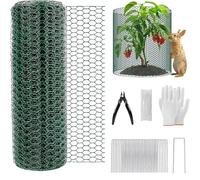 Plant Protector, Garden Plants Protective, 15.75x472.44 Inch Breathable & Sunlight Friendly, Chicken Wire Roll for Indoor and Outdoor Use, Protect Flowers, Vegetables from Squirrels, Gardening Raised