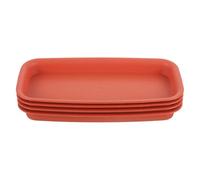 Plant Saucer - 4X Pot Saucers For Plants, Outdoor Breathable Dish Base, Durable Drip Plates | Ideal Vegetable Garden, Flower Pots, Growing Containers, Balcony, Patio, Indoor Protection, Garden Planter