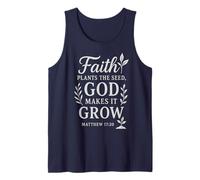 Plant Seeds Grow Faith Christian Gift Giardinaggio Citazione Canotta