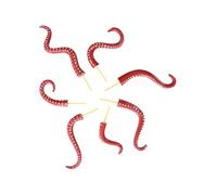 Plant Stakes, 7 pezzi Octopus Tentacle Decorative Climbing Supports, Glow-In-The-Dark Garden Stakes, for Lawn, Yard, Potted Plants, Outdoor Indoor Home, Halloween Décor, 17,5 x 4,5 x 1 cm, Blue Black