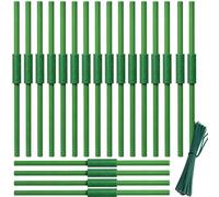 Plant Stakes - Garden Flower Supports | 20 Piece Rustproof