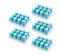 Plant Starter Trays - 5 Pcs 60 Cells Si | Silicone Growing Starter For Vegetable And Farm, Seedling Square Trays For Indoors Gardening And Lawn, Durable Heavy-Duty Seed Starting