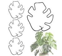 Plant Stem Support, Climbing Houseplant Holders Set of 4, Reusable Plant Stakes Kit, Garden Trellis Frame System for Hydrangeas, Tomatoes, Roses, Indoor, Outdoor, Backyard