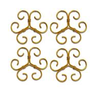 Plant stem support set reusable iron support trellis, gardening accessorie ssuitable for indoor and outdoor plant stem brackets (4pcs)