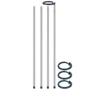 Plant Sticks Support Tall 4 Pieces Reusable Weather Resistant | Extendable Monstera Stake Indoor Outdoor for Potted Tomato Vegetables Vine Rose Flowers Marigolds