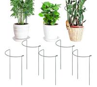 Plant Support Cage - Heavy Duty Metal Climbing Rods | 10-Pack Training | Sturdy Iron Construction, 10 Support Rods, 2 Size Options (25x40cm & 25x60cm), Perfect for Window Sill, Balcony, Garden & Gre