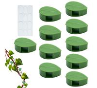 Plant Support Clips - 10 pezzi Adhesive Vine Clips, Adjustable Reusable Non-Damaging Utensils & Gadgets For Indoor Outdoor Garden Greenhouse Window