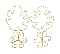 Plant Support, Monstera Leaf-Shaped Metal Plant Stabilizers, Reusable Garden Climbing Frame for Orchid Vegetable Display, Greenhouse Lawn Backyard Decorative PlantSupport Stakes