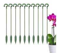 Plant Support Stakes - 10pcs Orchid Holder 17cm Iron | Garden Climbing