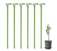 Plant Support Stakes - 6 Pcs Plant Support Rings | Portable Flower Trellis, Single Stem Flower Cage Supportig Ring, Plants Sticks, Garden Plants Stakes for Single Stem Flowers, Amaryllis, Peony, Lily,