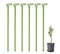 Plant Support Stakes - 6 pezzi Plant Support Rings | Portable Flower Trellis, Single Stem Flower Cage Supportig Ring, Plants Sticks, Garden Plants Stakes for Single Stem Flowers, Amaryllis, Peony