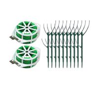 Plant Support Stakes, Single Stem Trellis Stakes F Flowers, Stackable Flower Support Hoops, Indoor and Outdoor Courtyard Planting, Abs, Green. Sturdy Material