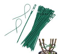 Plant Twist Ties - 50pcs Garden Ties, Reusable Flexible Binding Clips, Sturdy Trellis Attachments, Easy Adjustable Design, Secure Plant Support Accessory | Durable Multi-Purpose Gardening Tool Climbi